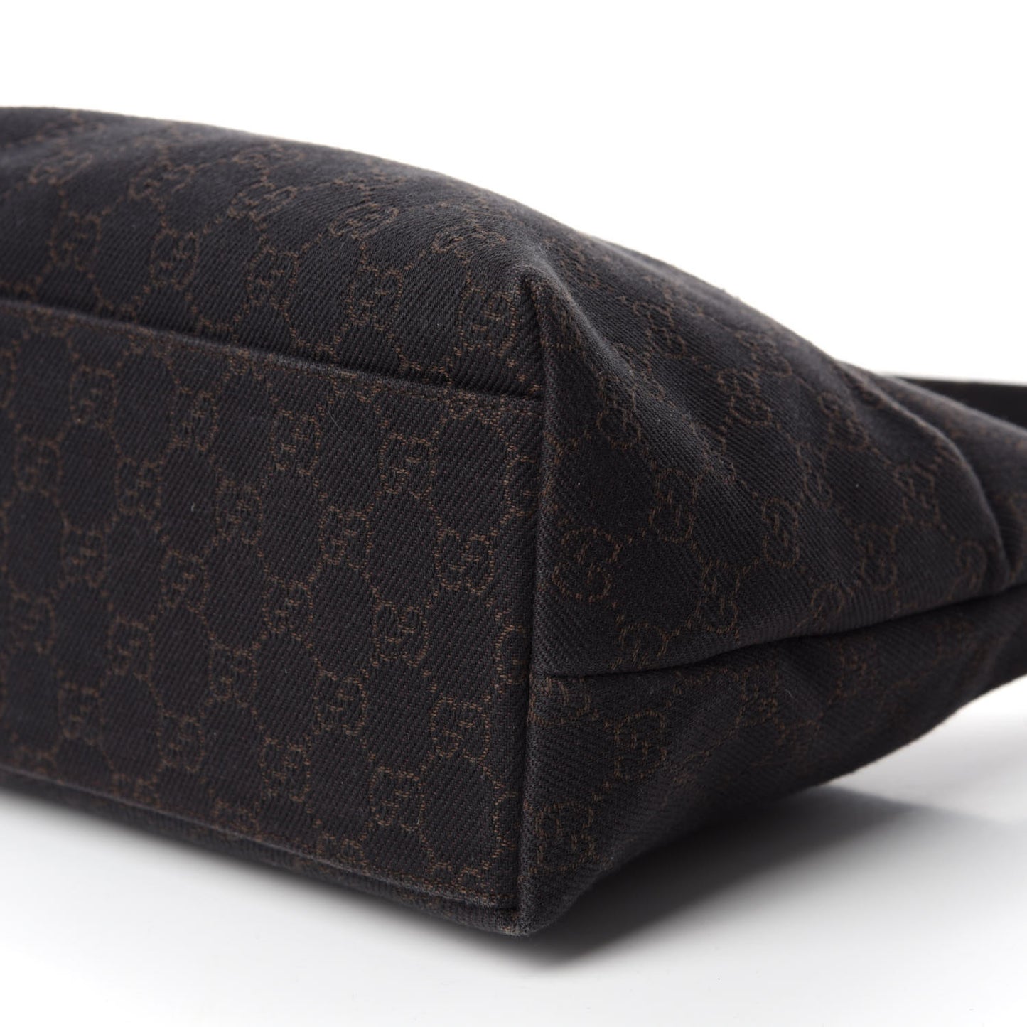 Denim Monogram Small Hobo Dark Brown