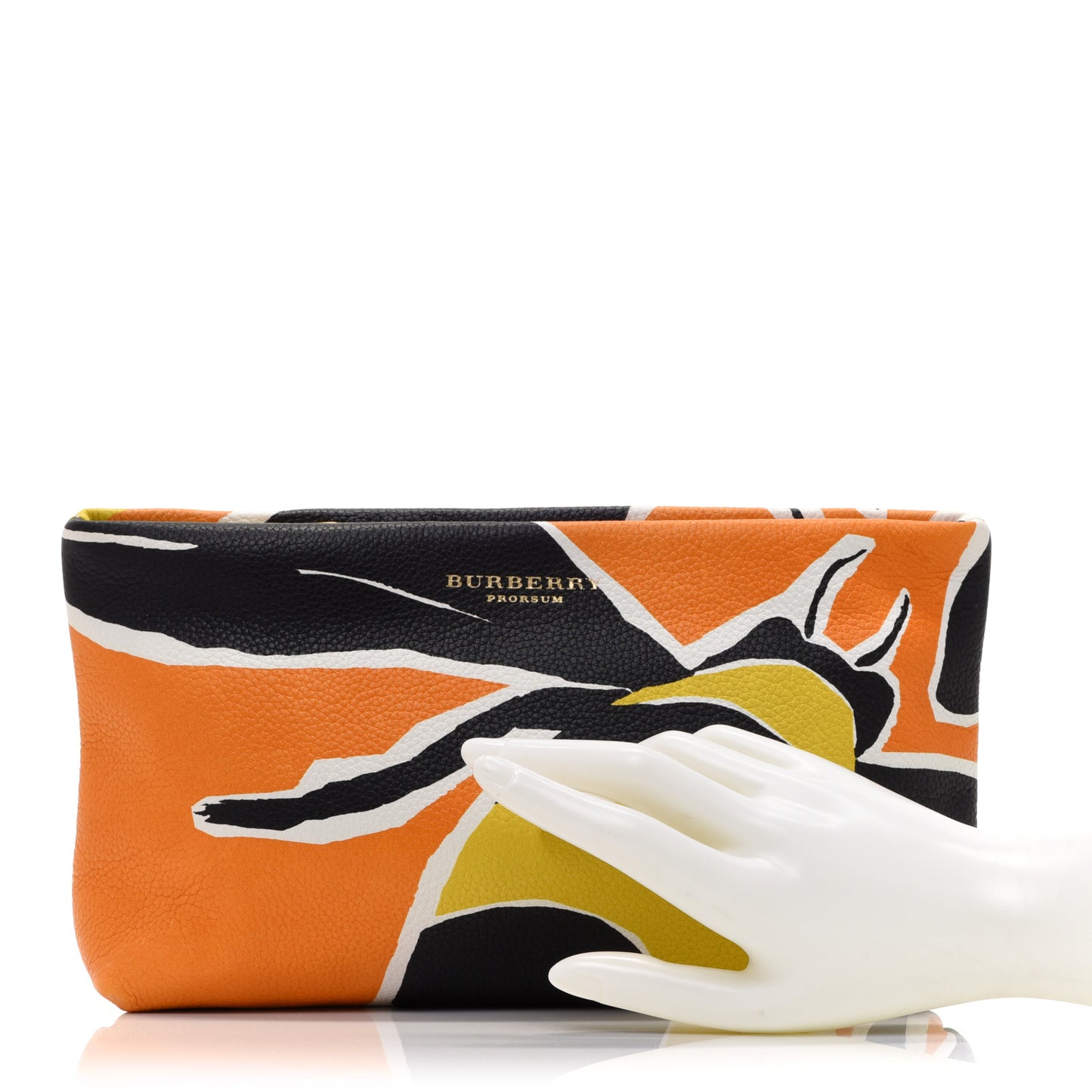 Prorsum Grained Calfskin Print Pouch Multicolor