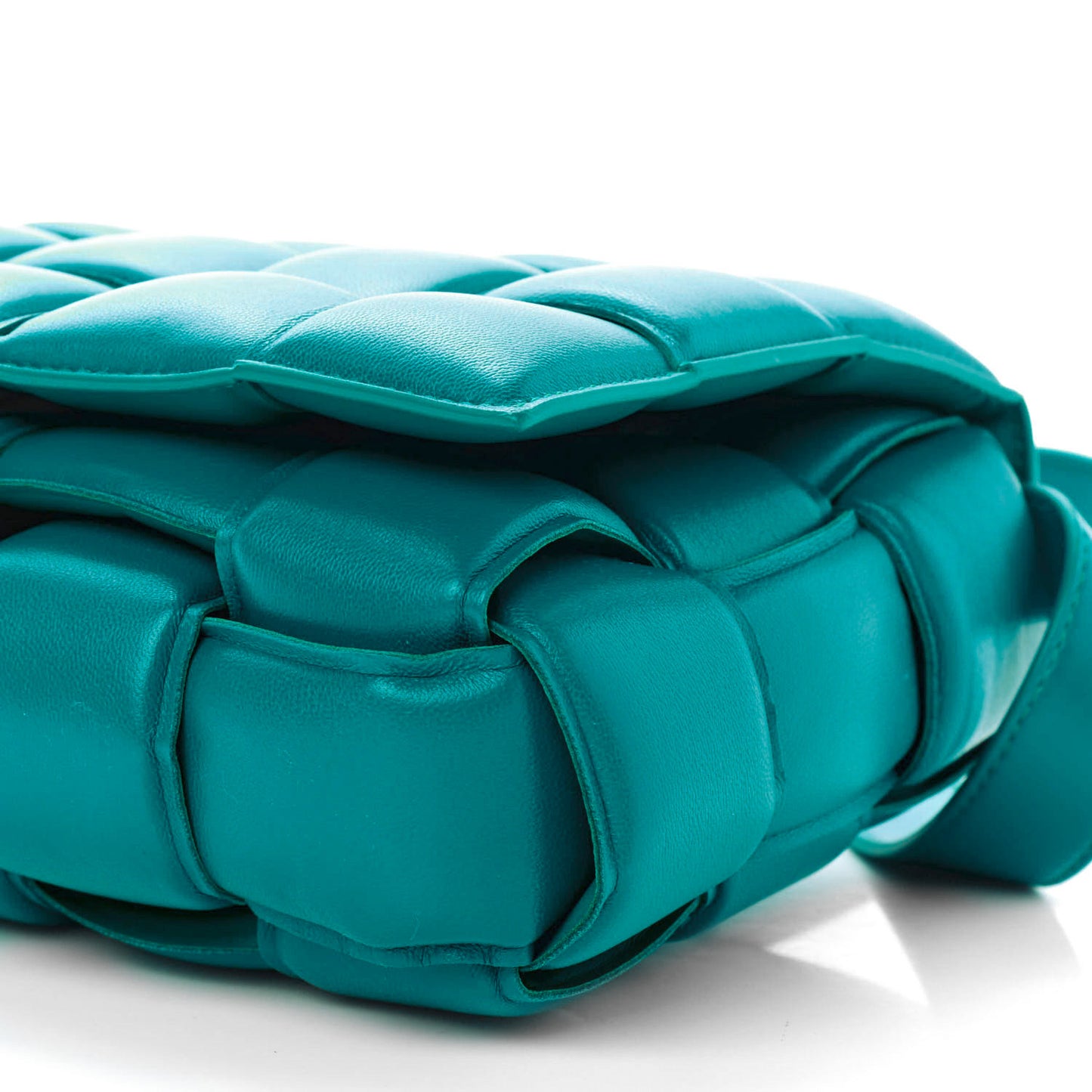 Nappa Maxi Intreccio Padded Cassette Crossbody Bag Blaster
