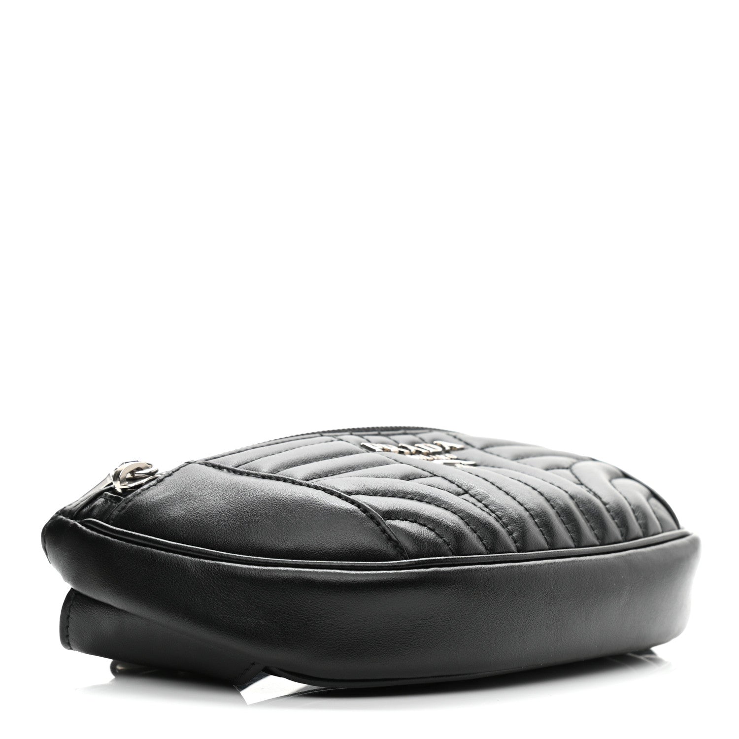 Prada Soft Calfskin Impunture Diagramme Belt Bag Black 4 of 10