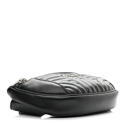 Prada Soft Calfskin Impunture Diagramme Belt Bag Black 4 of 10