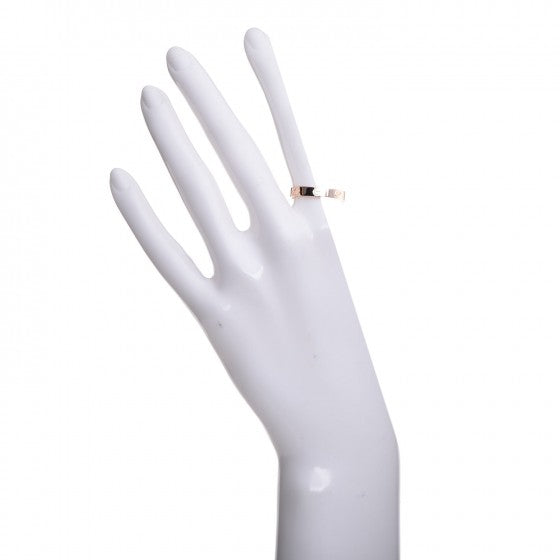 18K Pink Gold 3.5mm LOVE Wedding Band Ring 59 8.75