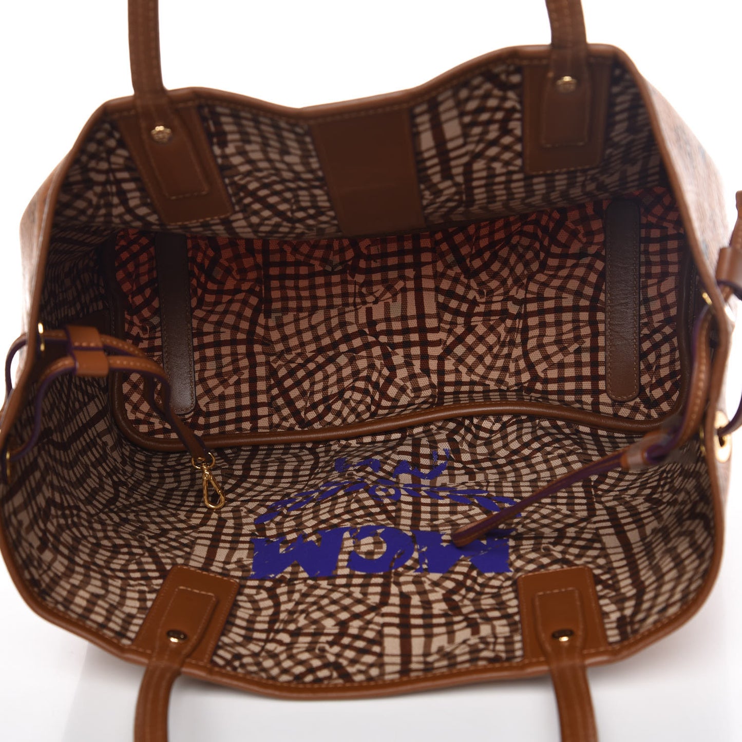 Visetos Medium Liz Reversible Shopper Tote Cognac