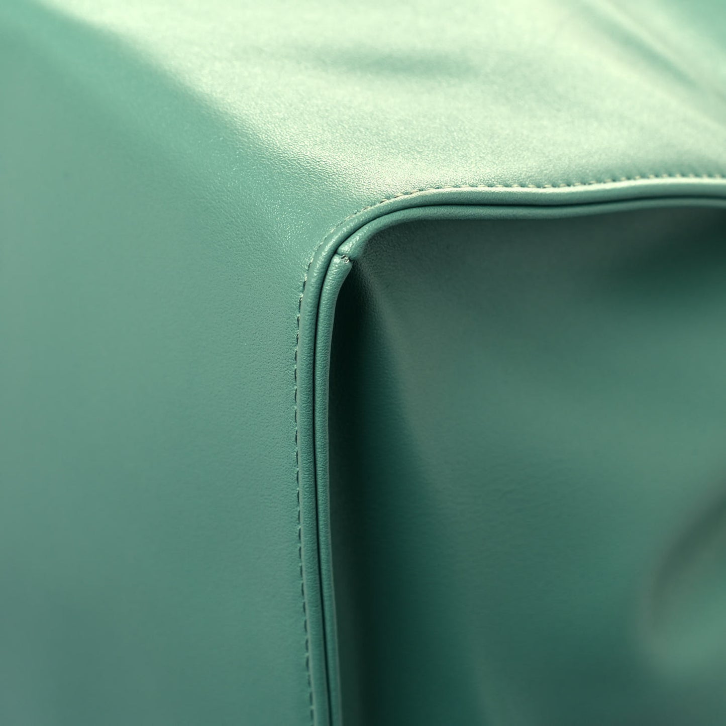 Vegan Leather Large Shopping Bag Sage