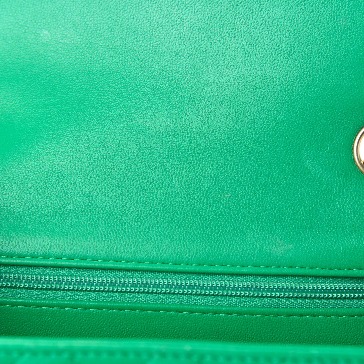 Chanel Lambskin Quilted Mini Square Flap Green 8 of 11