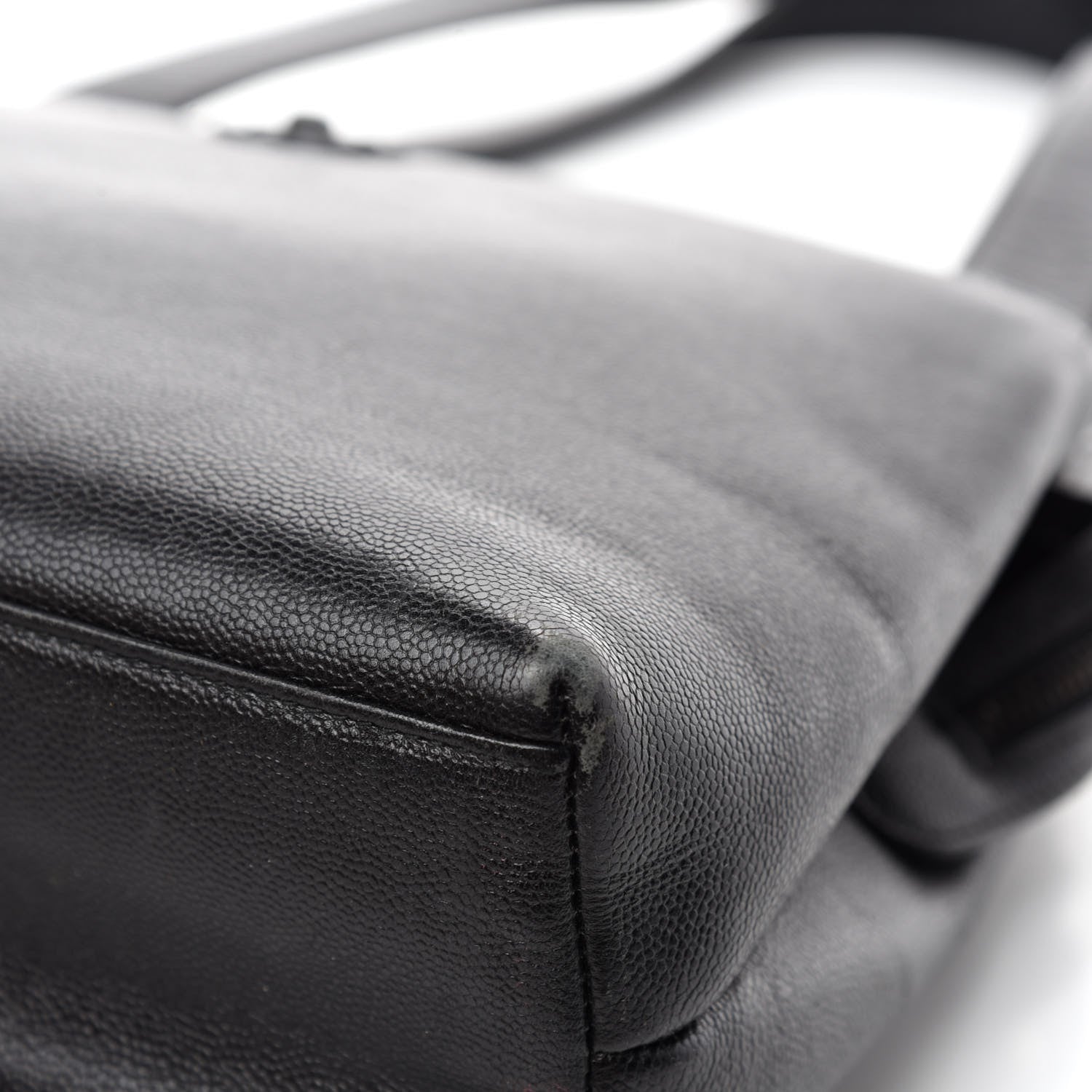 Chanel Caviar Small Shopping Tote Black 9 of 19