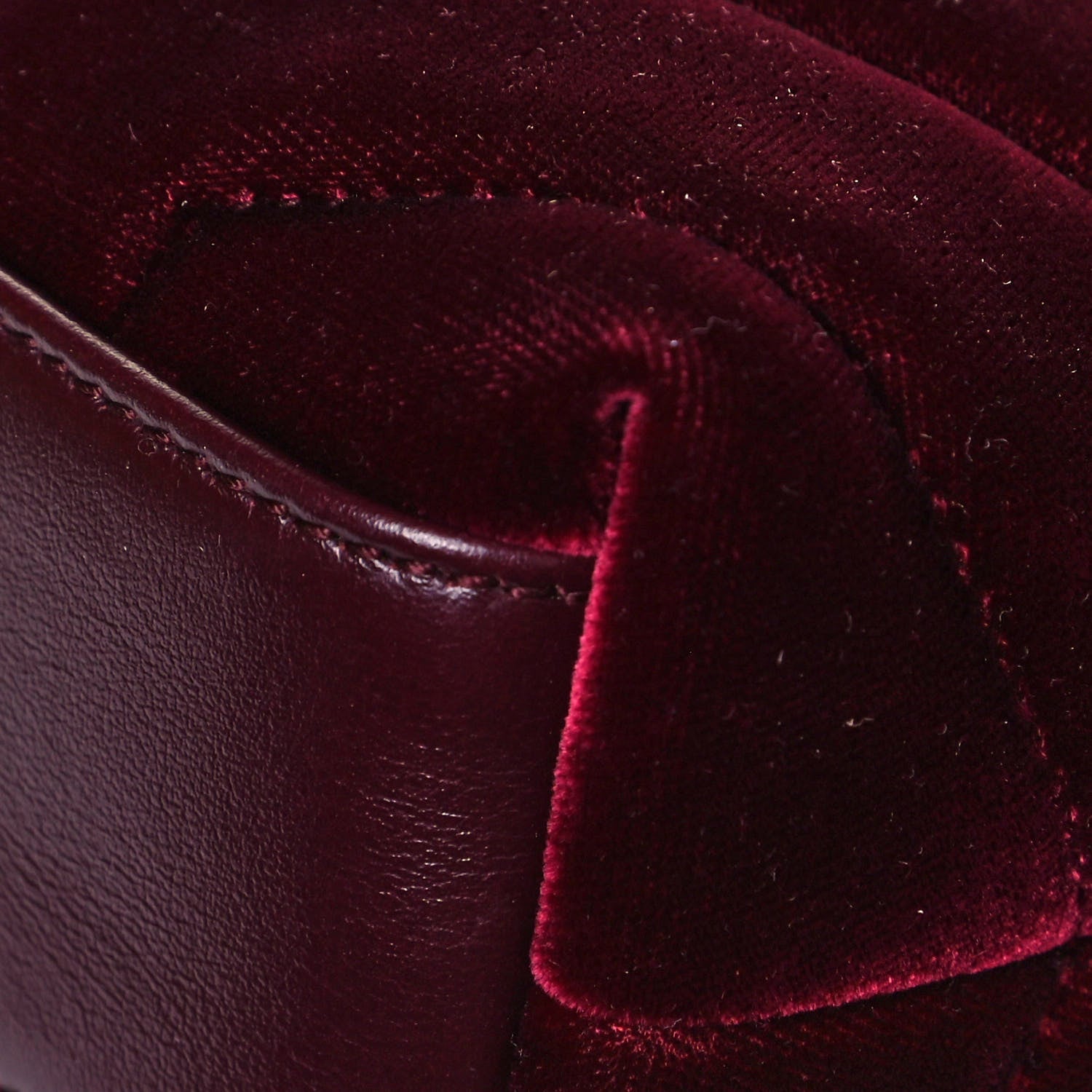 Saint Laurent Velvet Y Quilted Monogram Toy Loulou Chain Satchel Light Burgundy 10 of 11