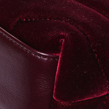 Saint Laurent Velvet Y Quilted Monogram Toy Loulou Chain Satchel Light Burgundy 10 of 11