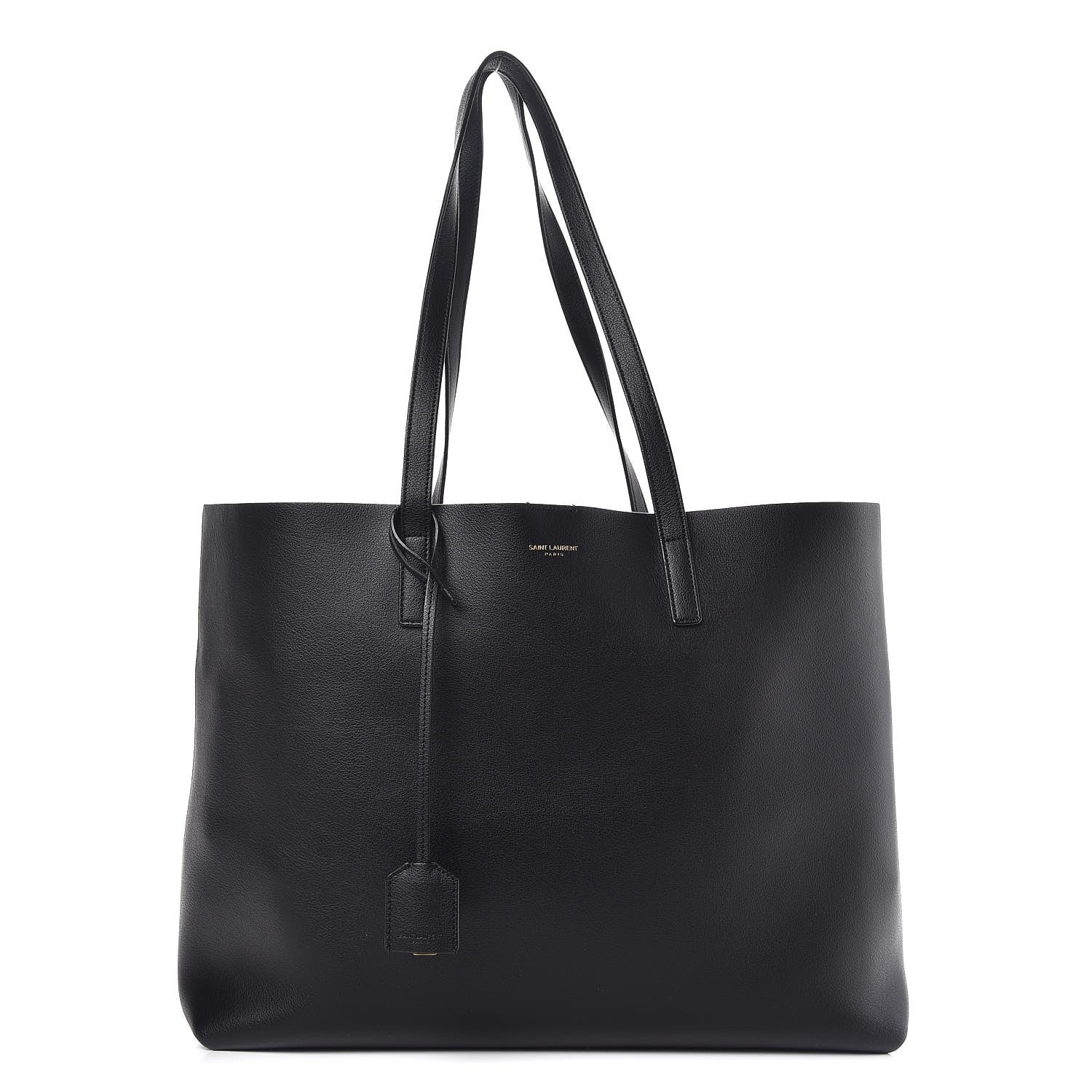 Saint Laurent Calfskin Large Shopping Tote Black 1 of 8
