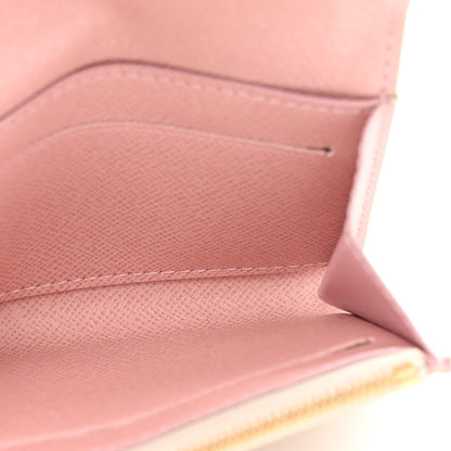 Louis Vuitton Damier Azur Rosalie Coin Purse Rose Ballerine 5 of 8