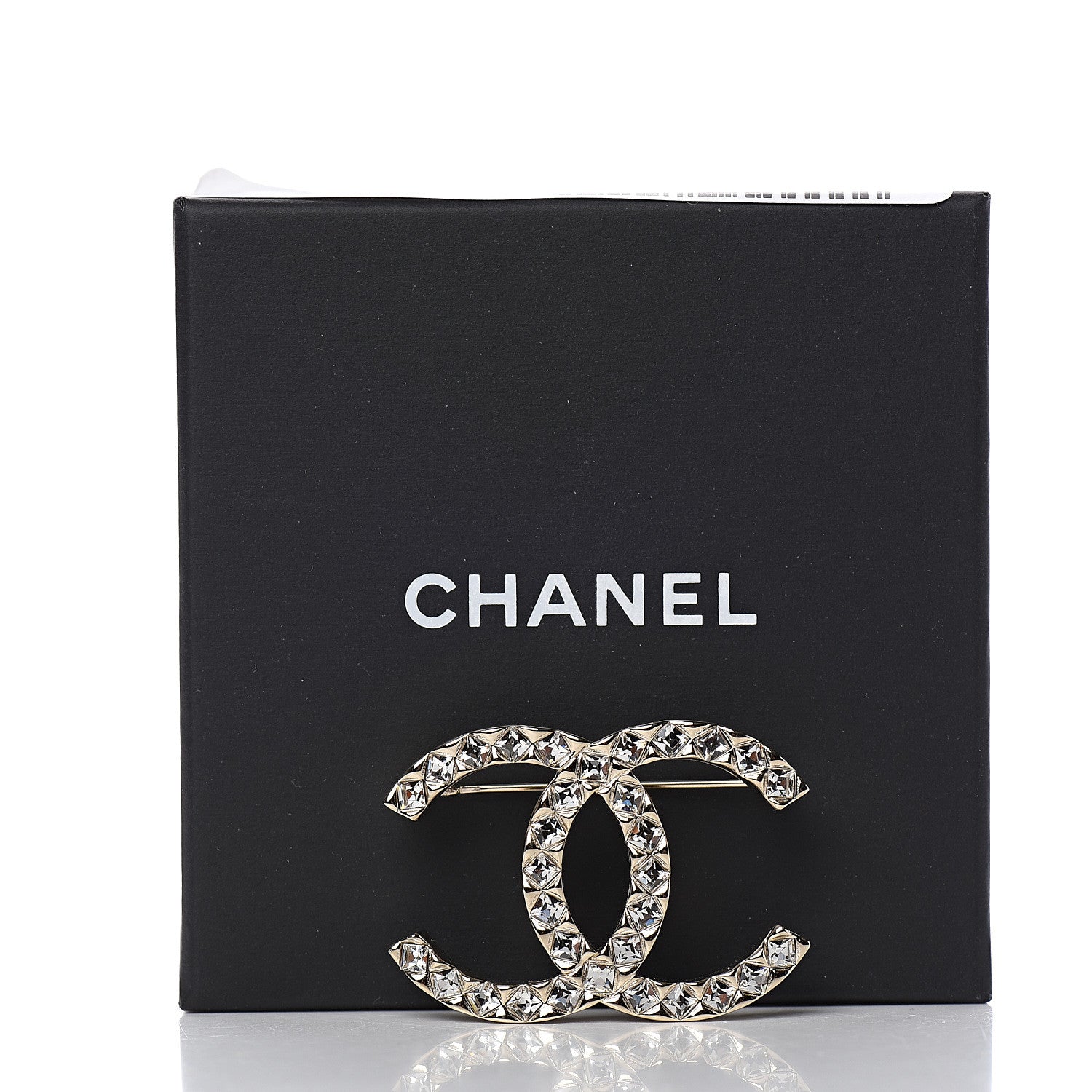 Chanel Baguette Crystal High Society CC Earrings Gold 4 of 4