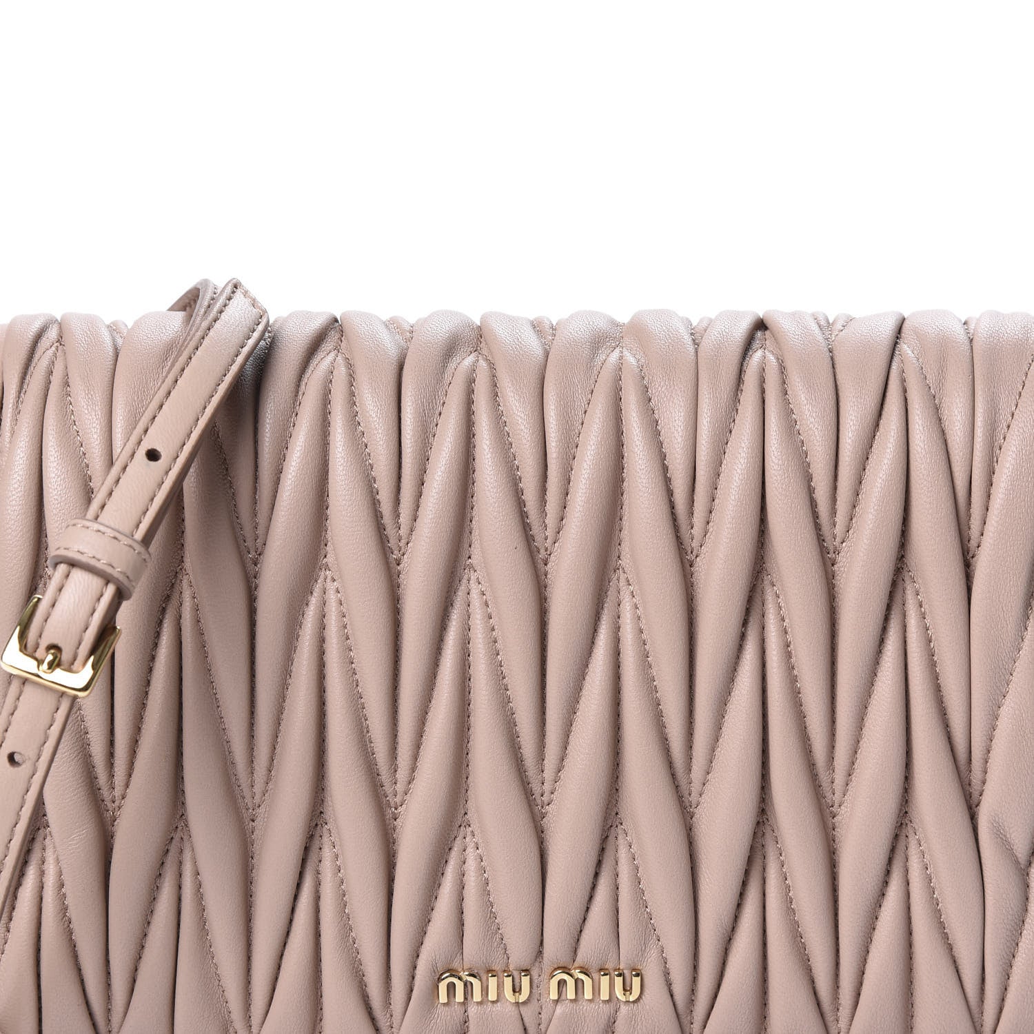 Miu Miu Nappa Matelasse Crossbody Cammeo 8 of 8