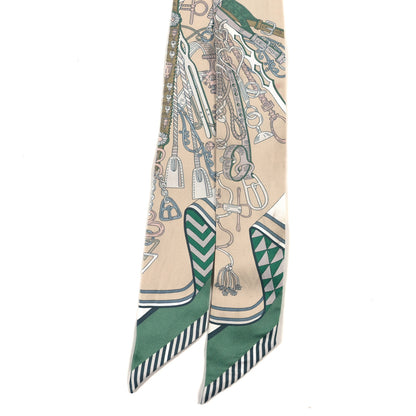 Hermes Silk Cliquetis Twilly Ciel White Menthol 2 of 5