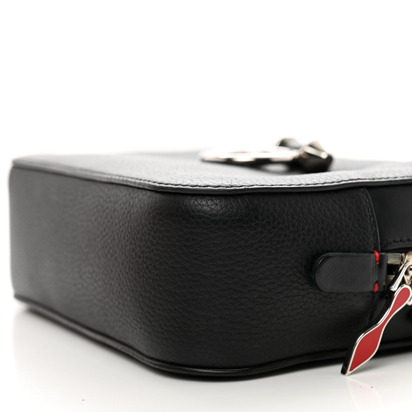 Empire Calfskin Mini Rubylou Crossbody Black Red