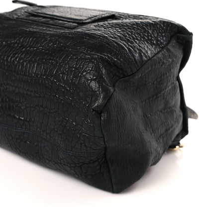 Givenchy Pebbled Sheepskin Calfskin Crocodile Embossed Large Pandora Black 10 of 10