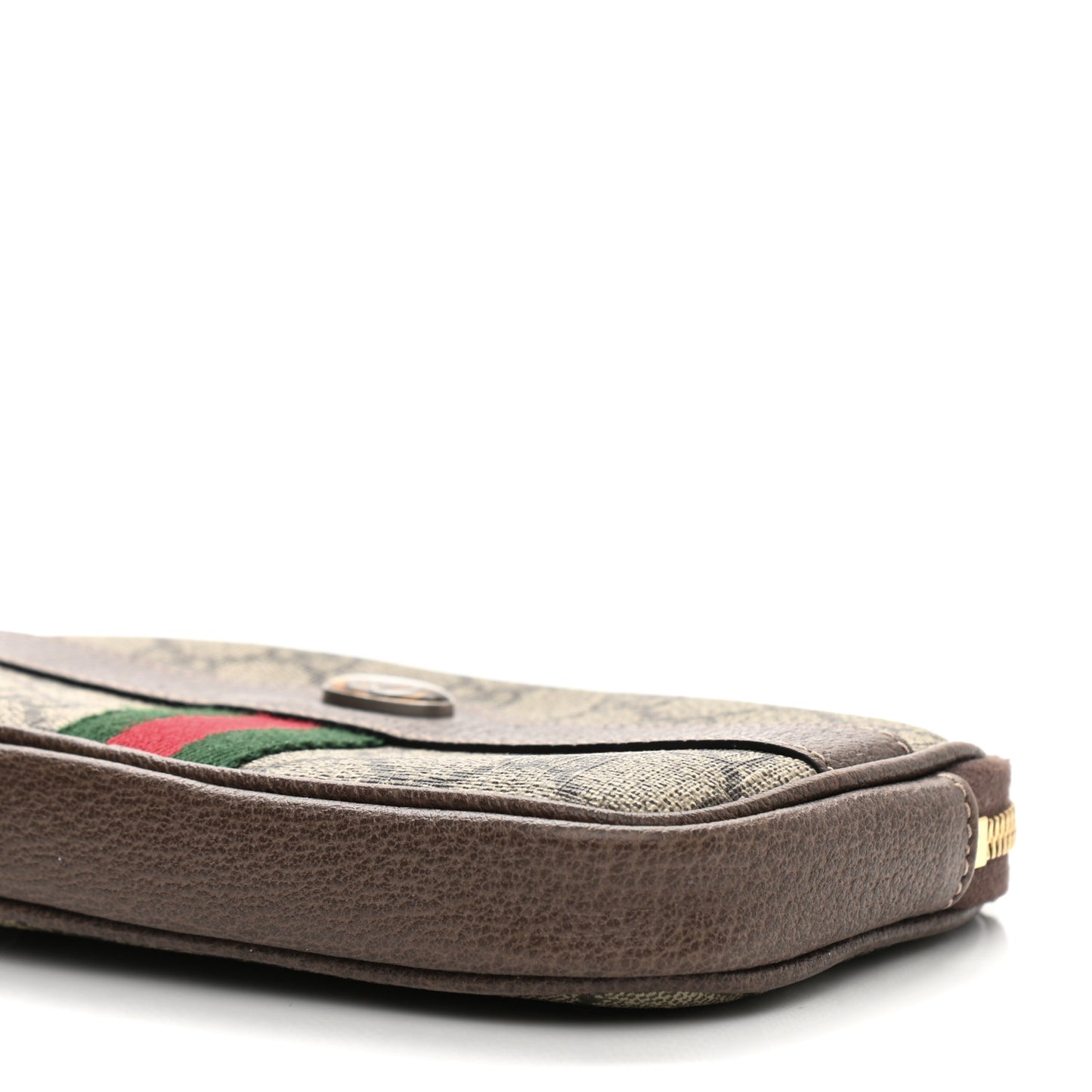 GG Supreme Monogram Ophidia Belted iPhone Case 90 36 Dark Brown