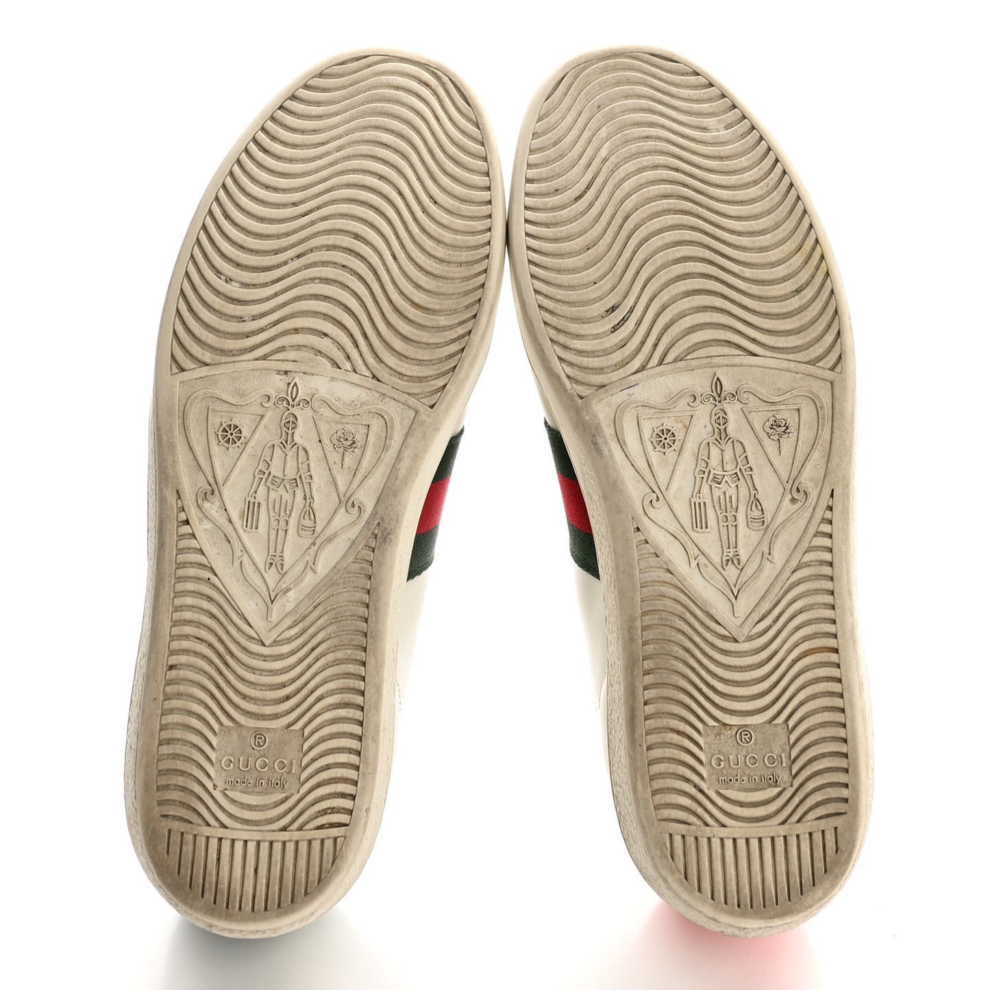 Calfskin Ayers Bee Embroidered Womens Ace Sneakers 36.5 White Green