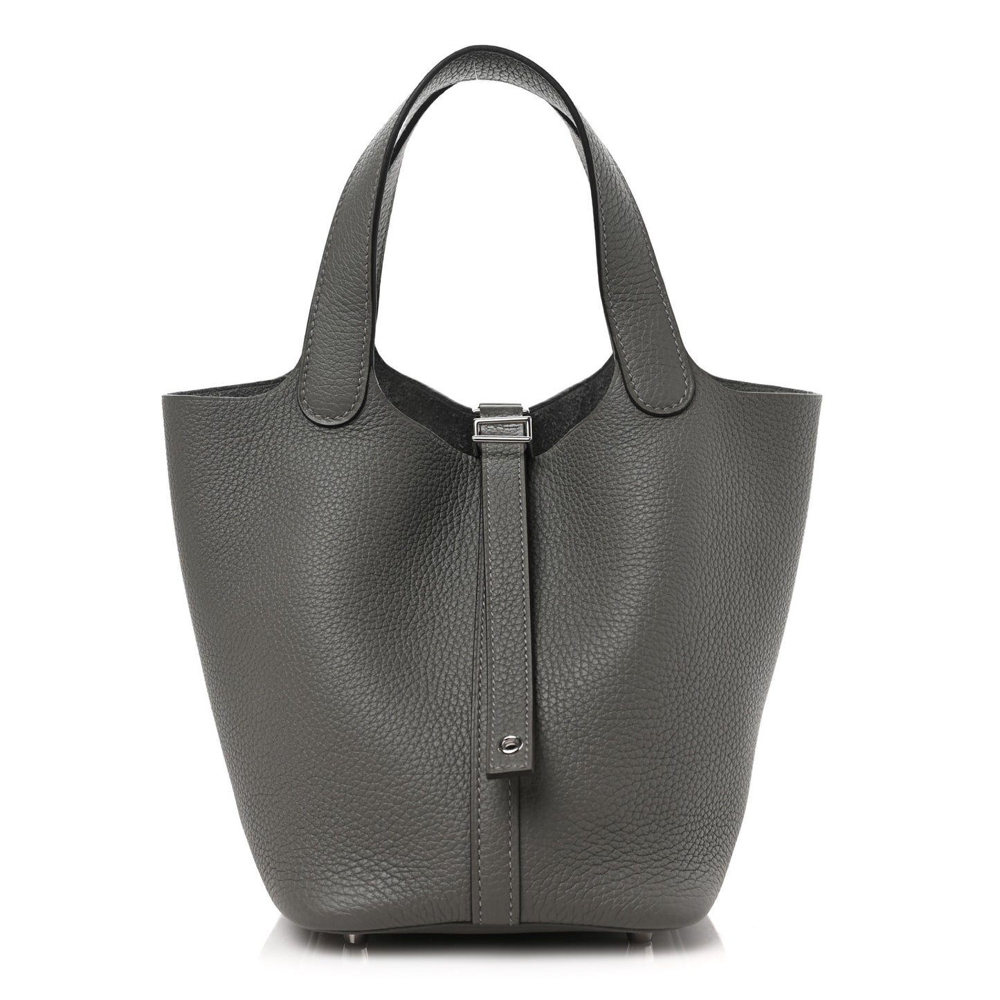 Taurillon Clemence Picotin Lock 18 PM Etain