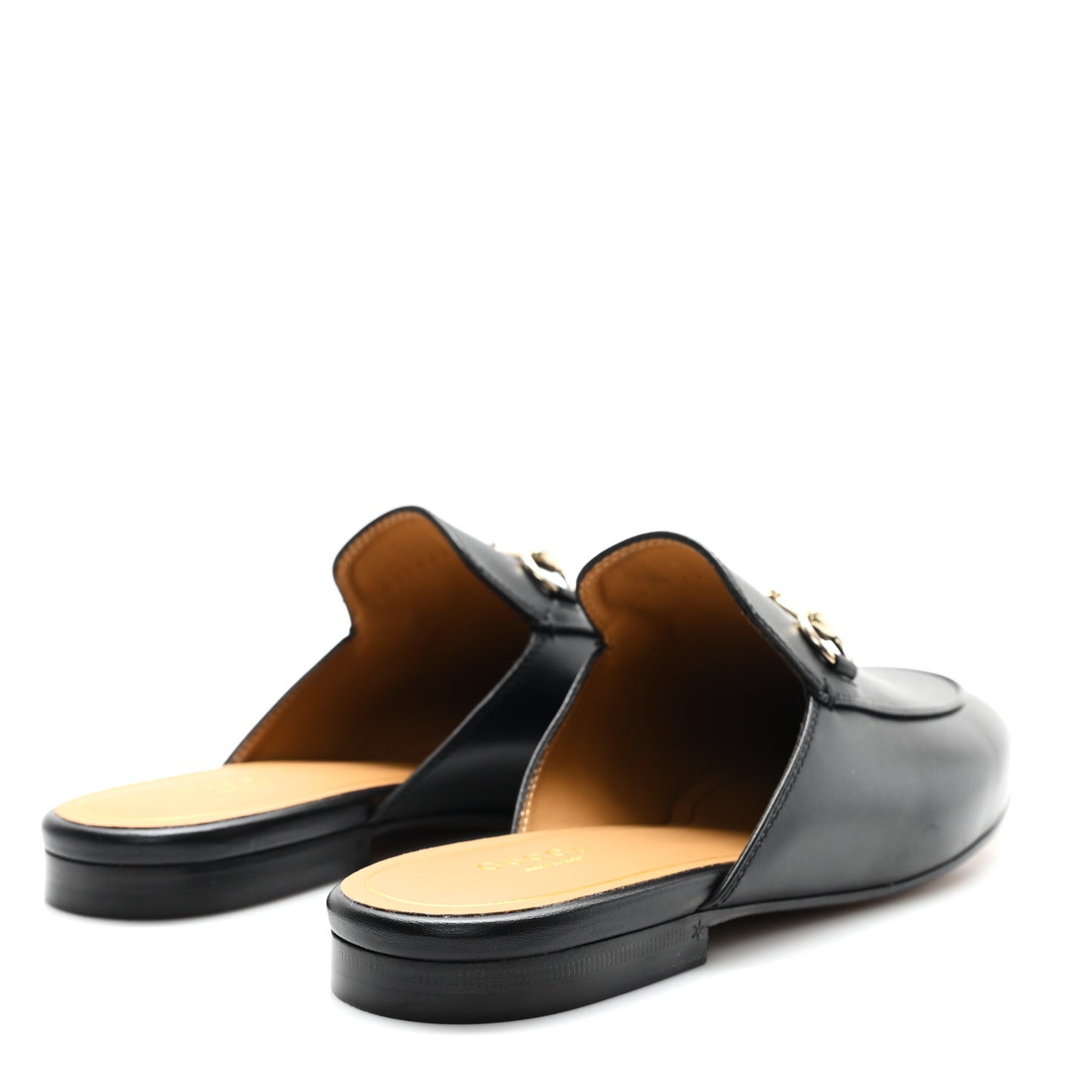 Calfskin Womens Princetown Slippers 39 Black