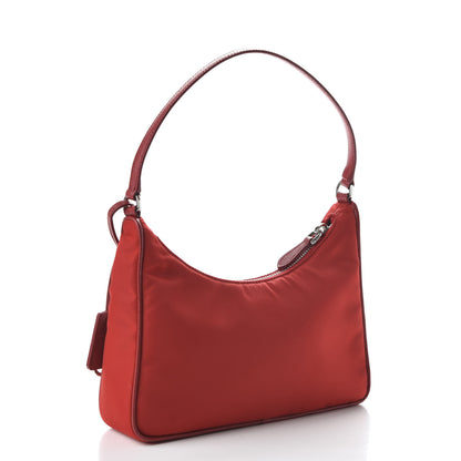 Prada Re-Nylon Saffiano Mini Re-Edition 2005 Bag Rosso 3 of 9