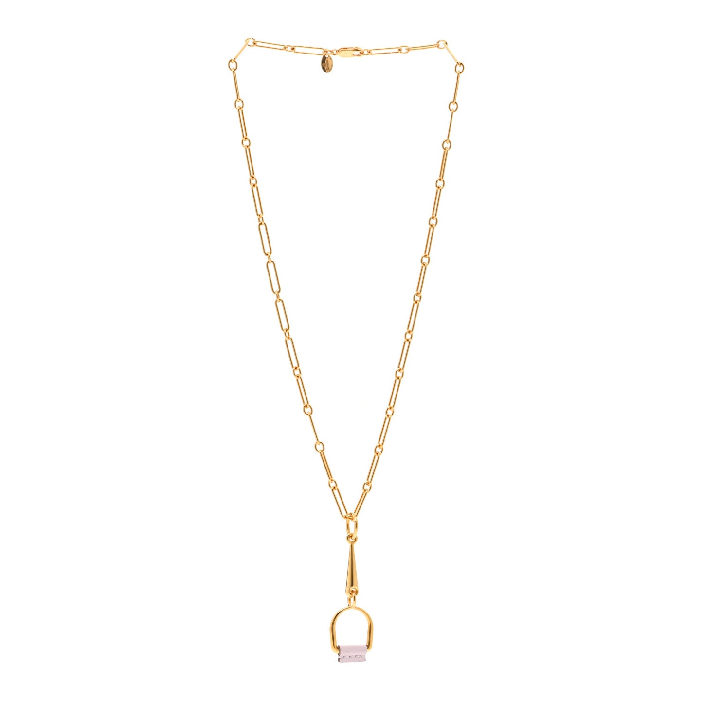 Swift Small Heritage Equestre Pendant Necklace Mauve Pale