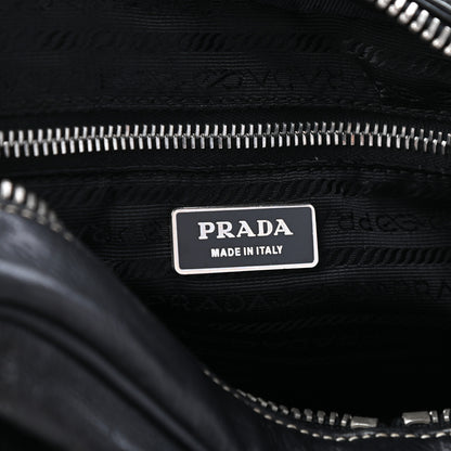 Prada Vitello Daino Satchel Black 7 of 10