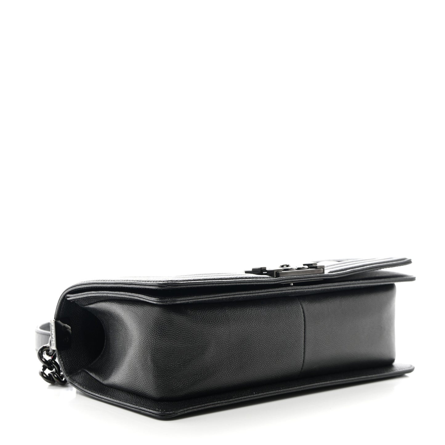 Caviar Quilted Medium Boy Flap So Black