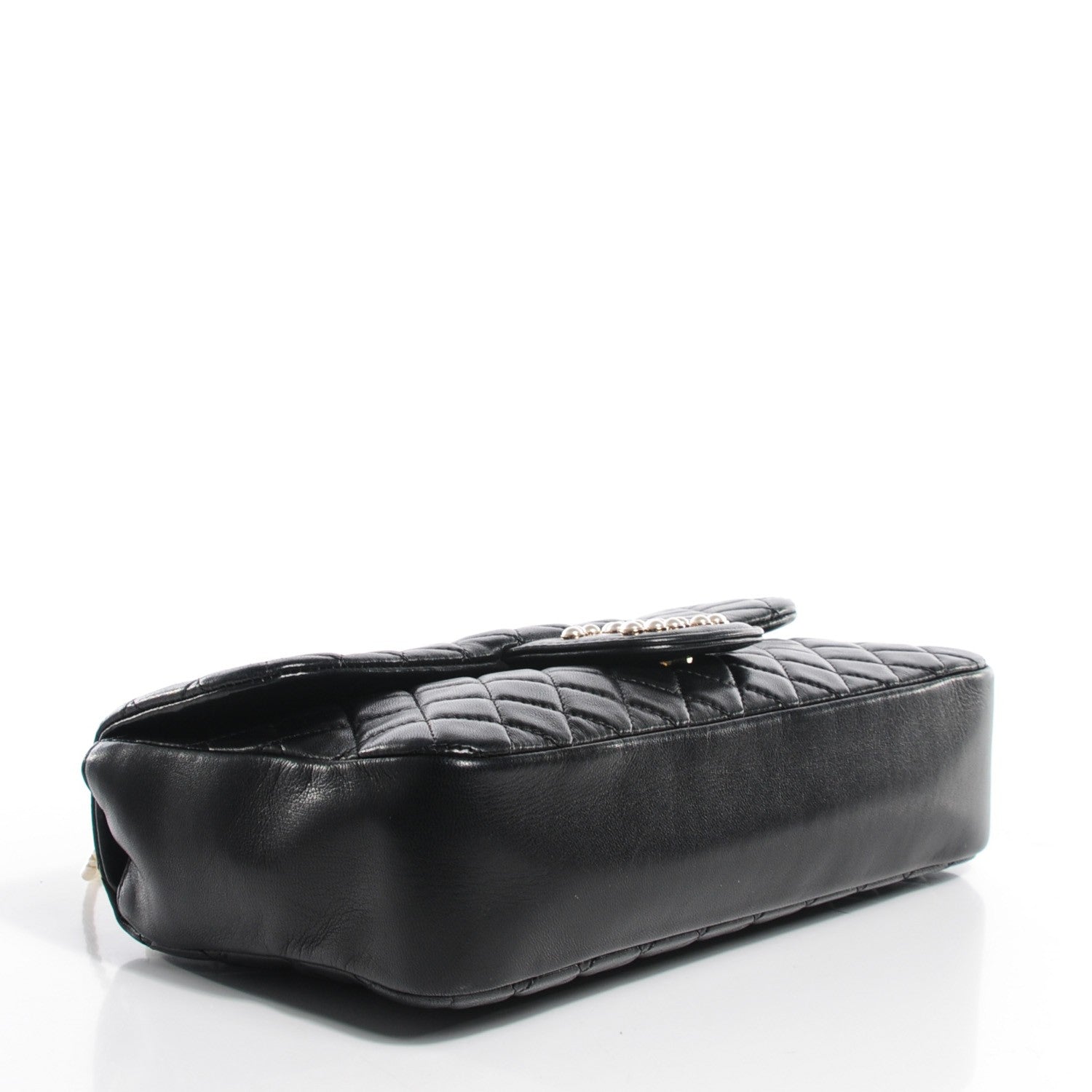 Chanel Lambskin Quilted Medium Westminster Pearl Flap Black 4 of 7