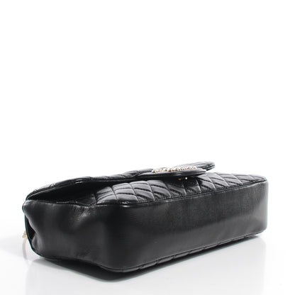 Chanel Lambskin Quilted Medium Westminster Pearl Flap Black 4 of 7