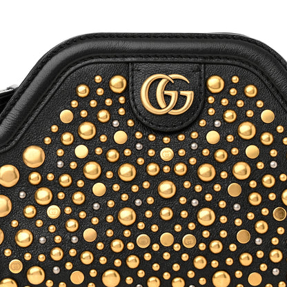 Gucci Calfskin Studded Small Re(Belle) Crossbody Bag Black 8 of 11