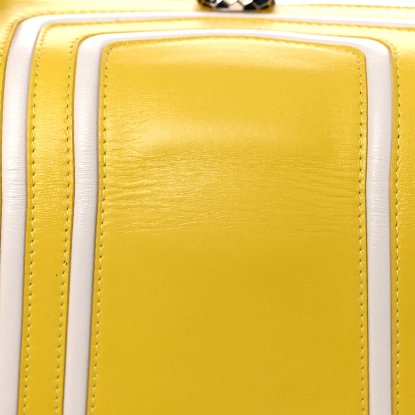 Calfskin Serpenti Forever Crossbody Bag Yellow White