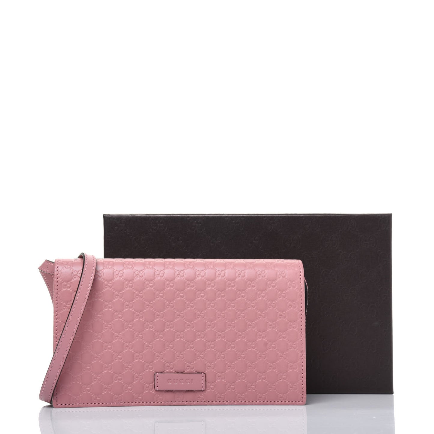 Microguccissima Crossbody Wallet Soft Pink