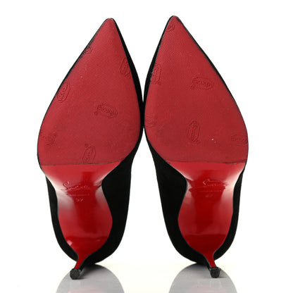Christian Louboutin Veau Velours Pigalle Follies 100 Pumps 37 Black 5 of 10
