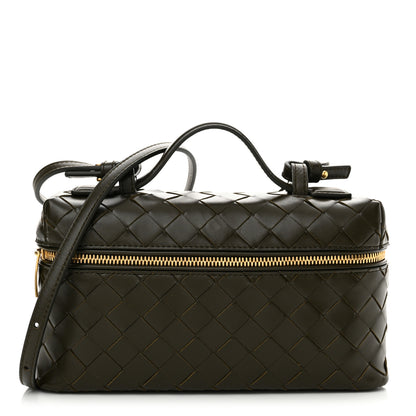 Bottega Veneta Calfskin Intrecciato Bang Bang Vanity Case Kaki 1 of 10
