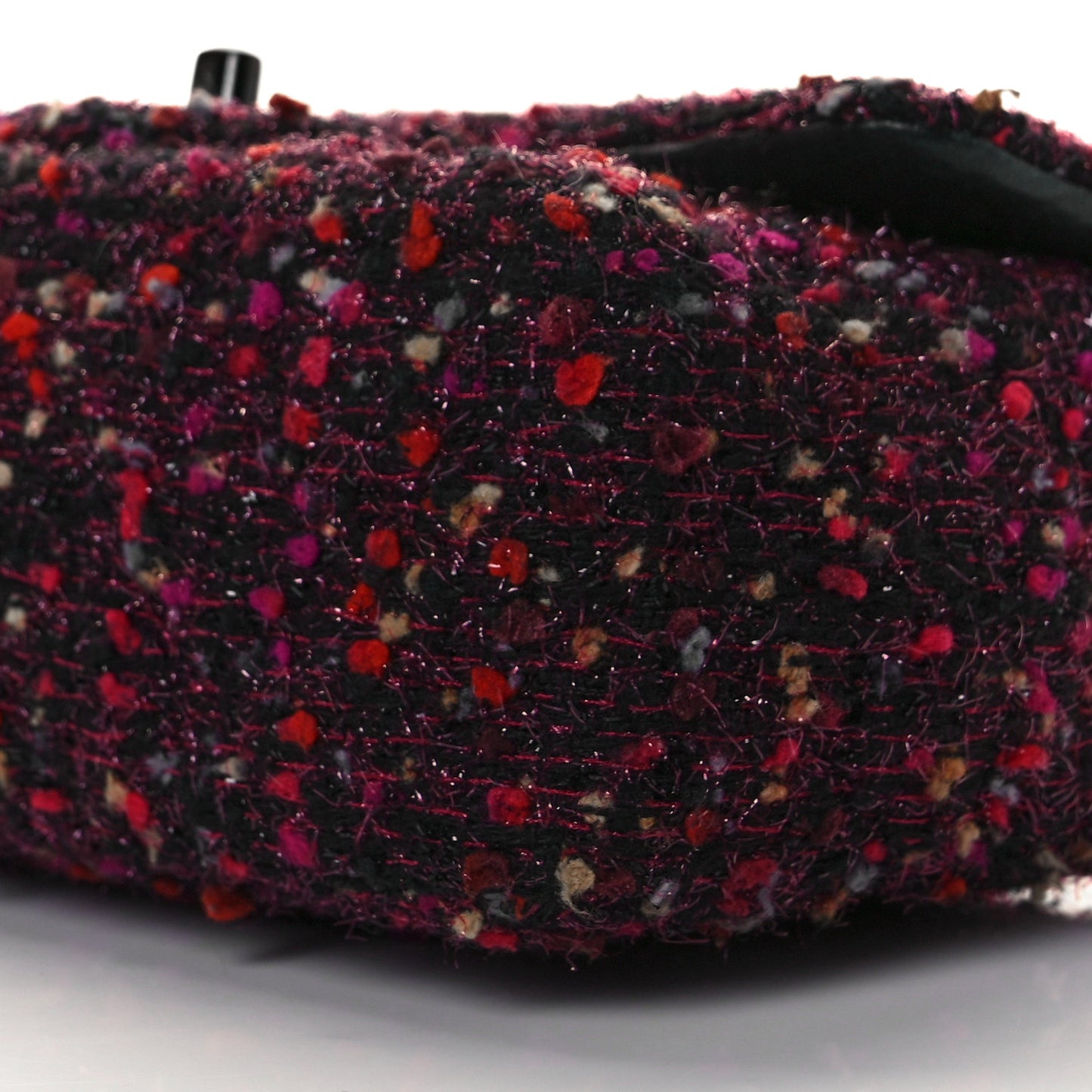 Tweed Quilted Mini Rectangular Flap Pink Multicolor