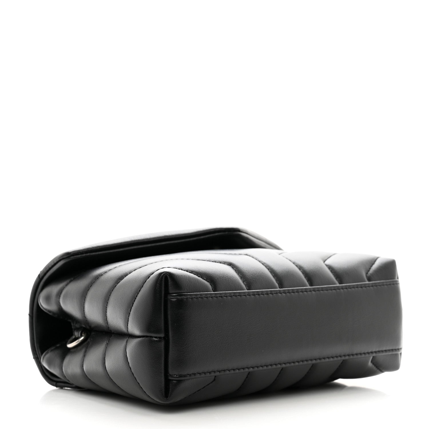 Saint Laurent Calfskin Y Quilted Monogram Toy Loulou Crossbody Bag Black 5 of 12