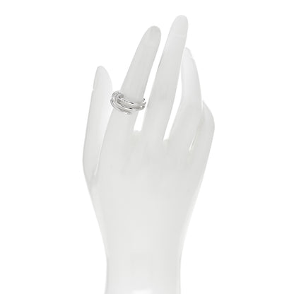 Cartier 18K White Gold Diamond Double Wrap Juste Un Clou Ring 54 6.75 2 of 4