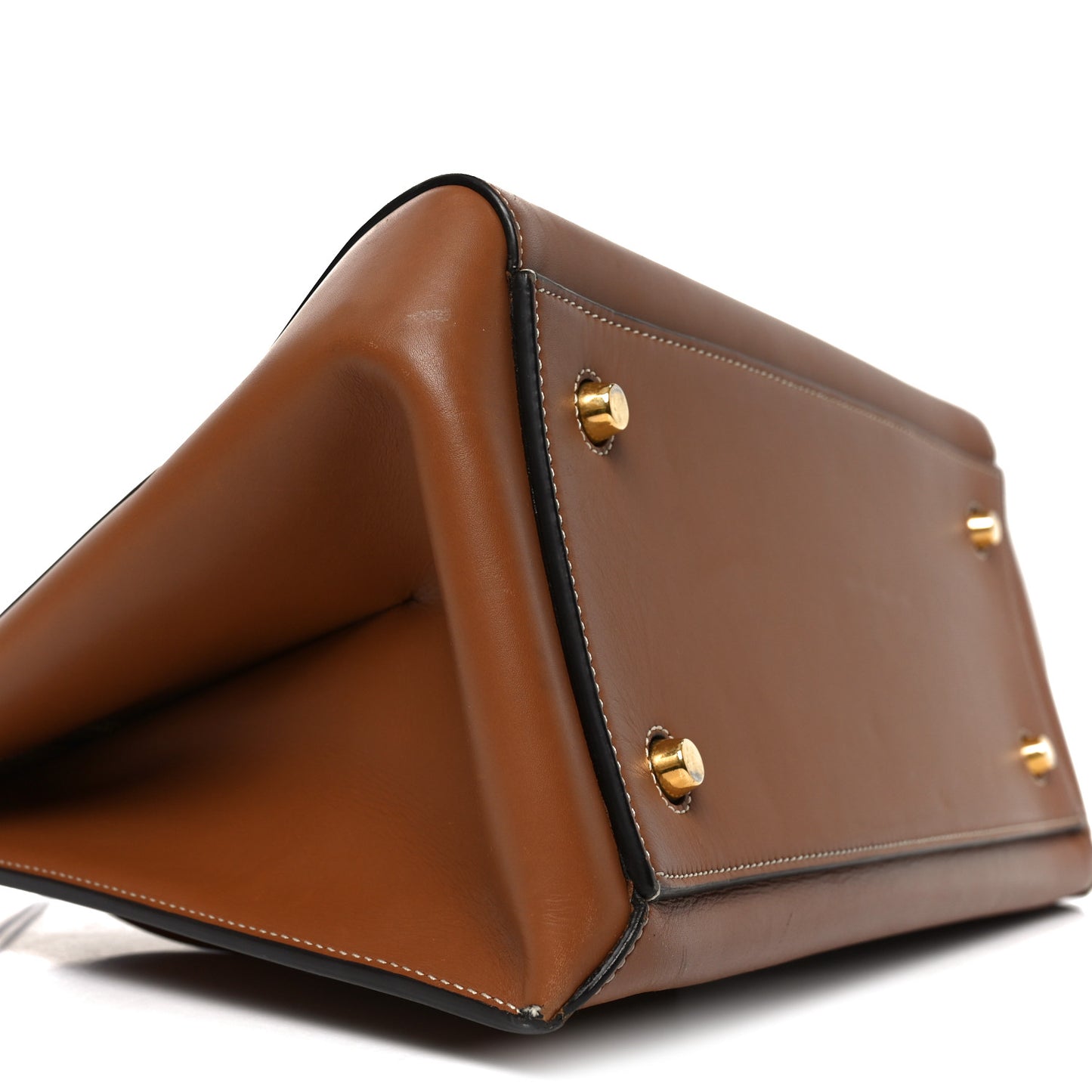 Smooth Calfskin Medium Edge Shoulder Bag Camel