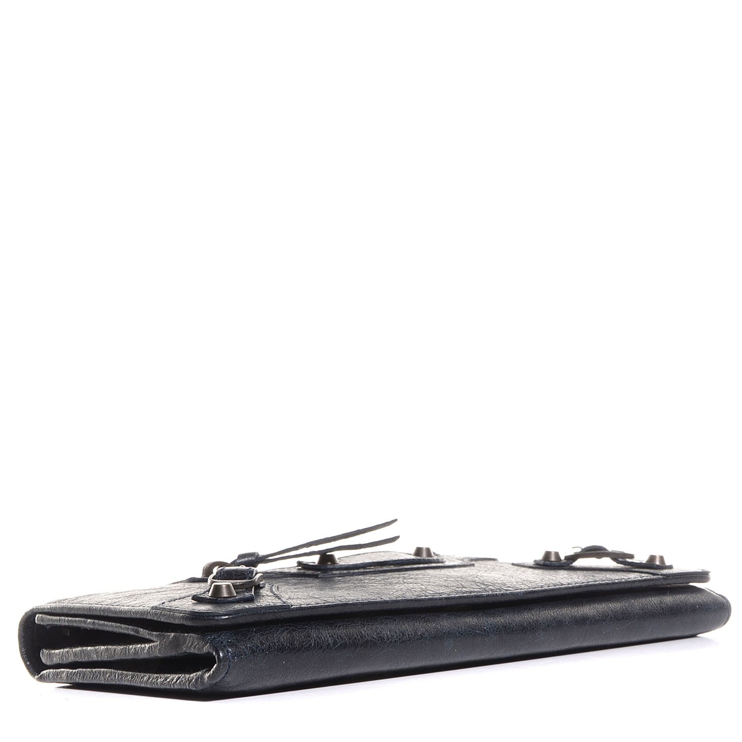 Balenciaga Agneau Classic Hardware Money Wallet Dark Night 4 of 11