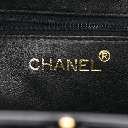 Chanel Patent Quilted Frame Evening Bag Black 6 of 12