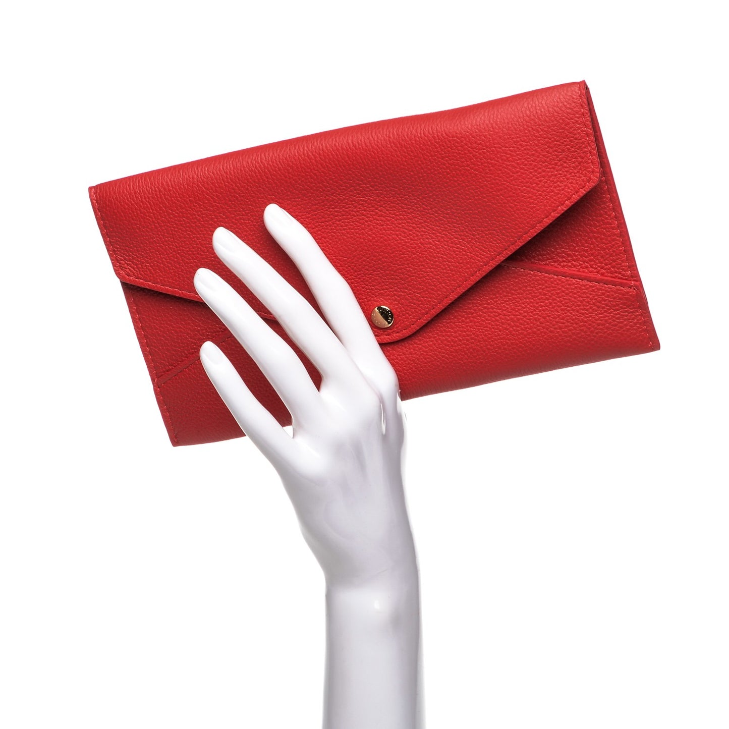 Veau Cachemire Envelope Pouch Red