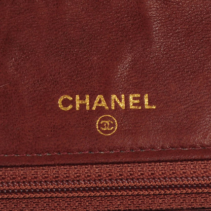 Chanel Caviar Timeless CC Wallet On Chain WOC Dark Brown 6 of 9