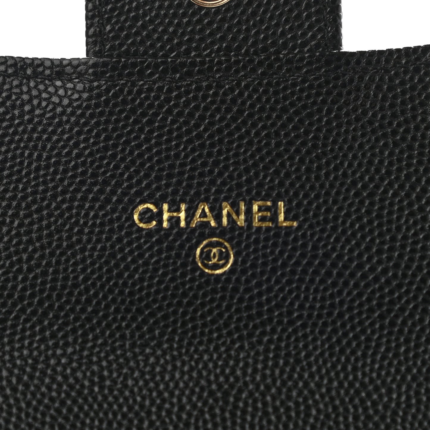 Caviar Quilted Medium Gusset Flap Wallet Black