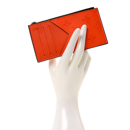 Louis Vuitton Taigarama Coin Card Holder Orange 2 of 6