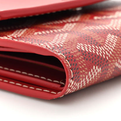Goyard Goyardine Saint-Gabriel Compact Wallet Red 8 of 9