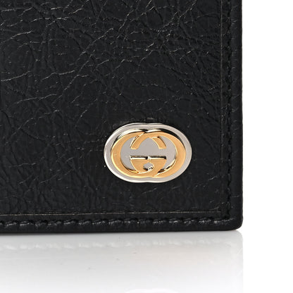 Gucci Fluffy Calfskin Morpheus Bi-Fold Wallet Black 7 of 8