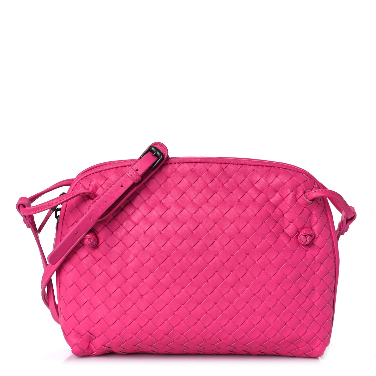 Nappa Intrecciato Nodini Bag Rosa Shock