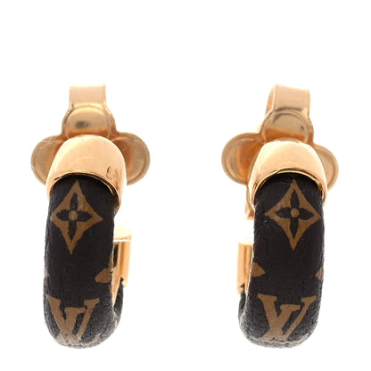 Louis Vuitton Monogram Wild Mini Hoop Earrings 1 of 4