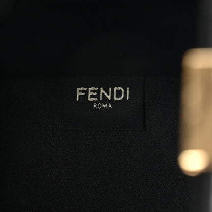 Fendi Vitello Plexiglass FF Embossed Small Fendi Sunshine Shopper Tote Black 7 of 10
