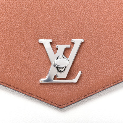 Louis Vuitton Soft Calfskin My Lockme Top Handle Caramel Creme Black 10 of 12